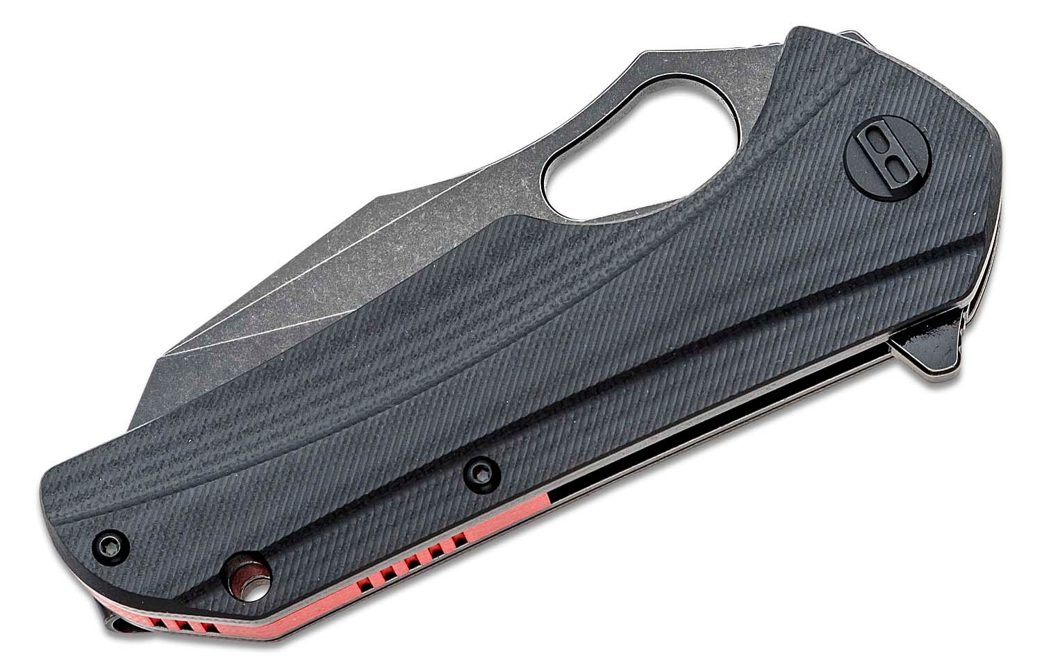 Bestech Knives Operator Flipper Knife 3.47" D2 Black Stonewashed ...