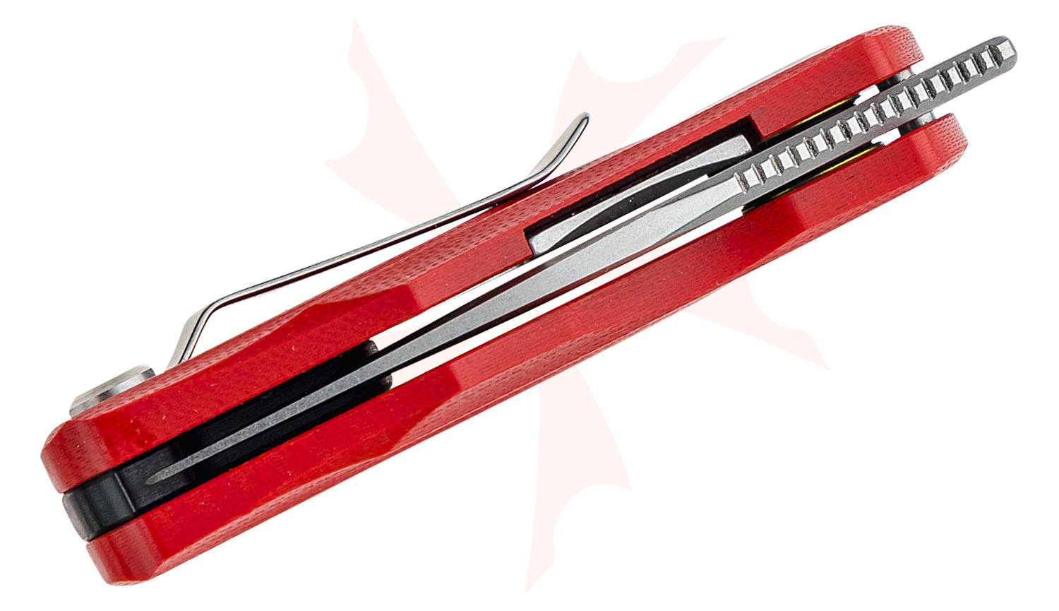 【大根侍】助手席フラット【ネオプリンセス　レッド】 Bestech Knives Tulip Front Flipper Knife 1.53
