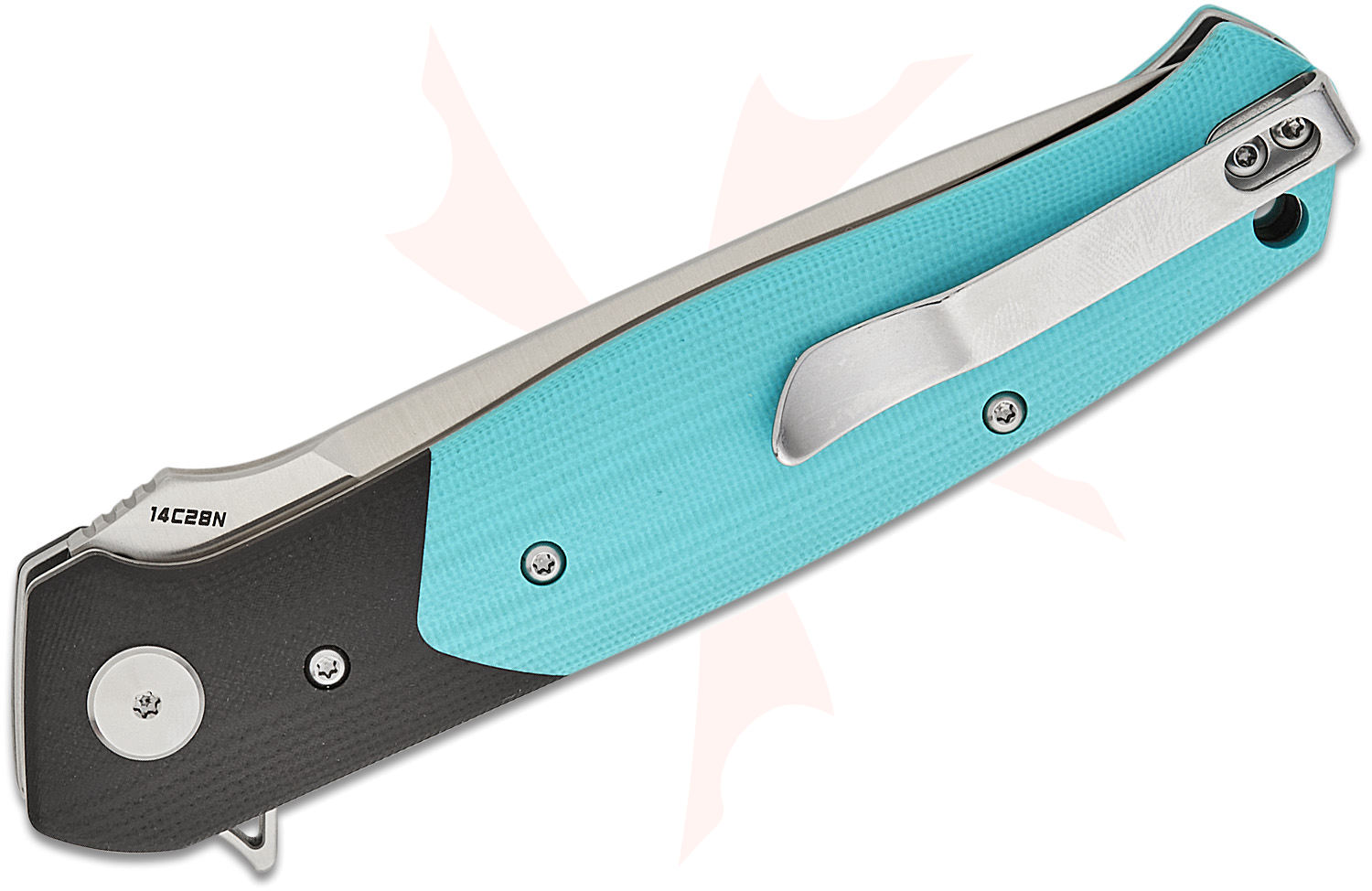 Bestech Knives Swordfish Button Lock Flipper Knife 3.75" 14C28N Satin