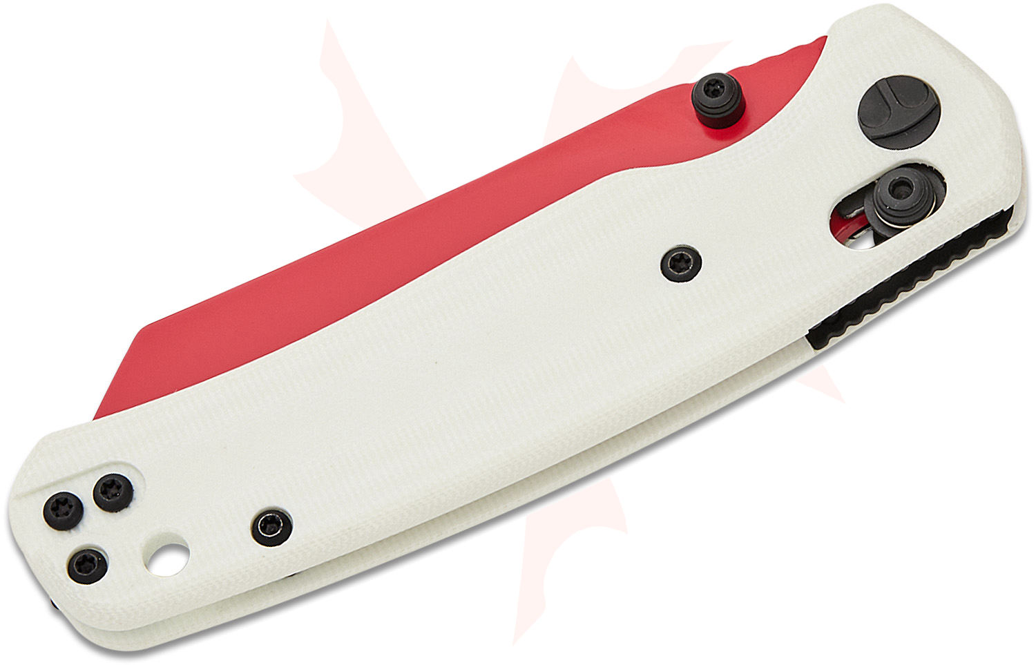 m∀lice〈Q〉white binder red ransom ars10+ Bestechman Cicada's Wing B-Lock Folding Knife 3.15