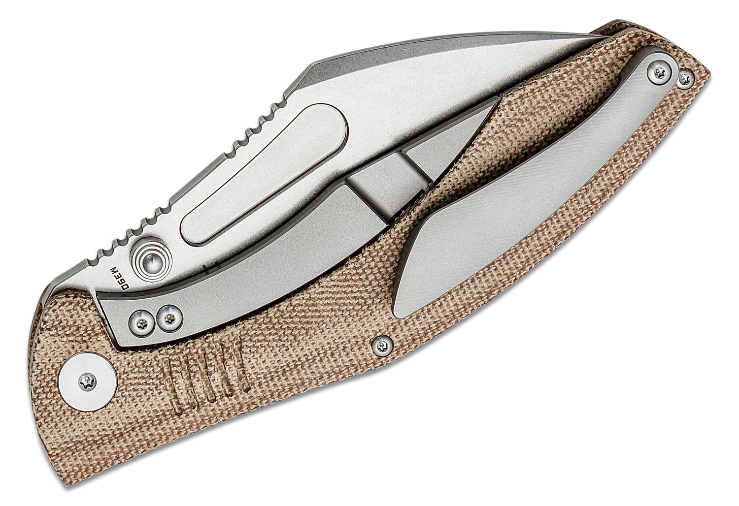 Bestech Knives Lockness Folding Knife 3.91" M390 Stonewashed Nessmuk ...