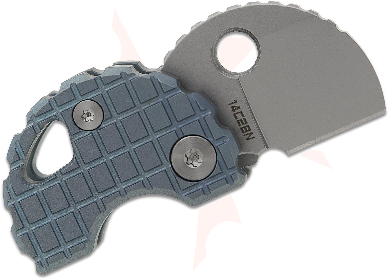 Bestechman Turtle Button Lock Keychain Folding Knife 0.79