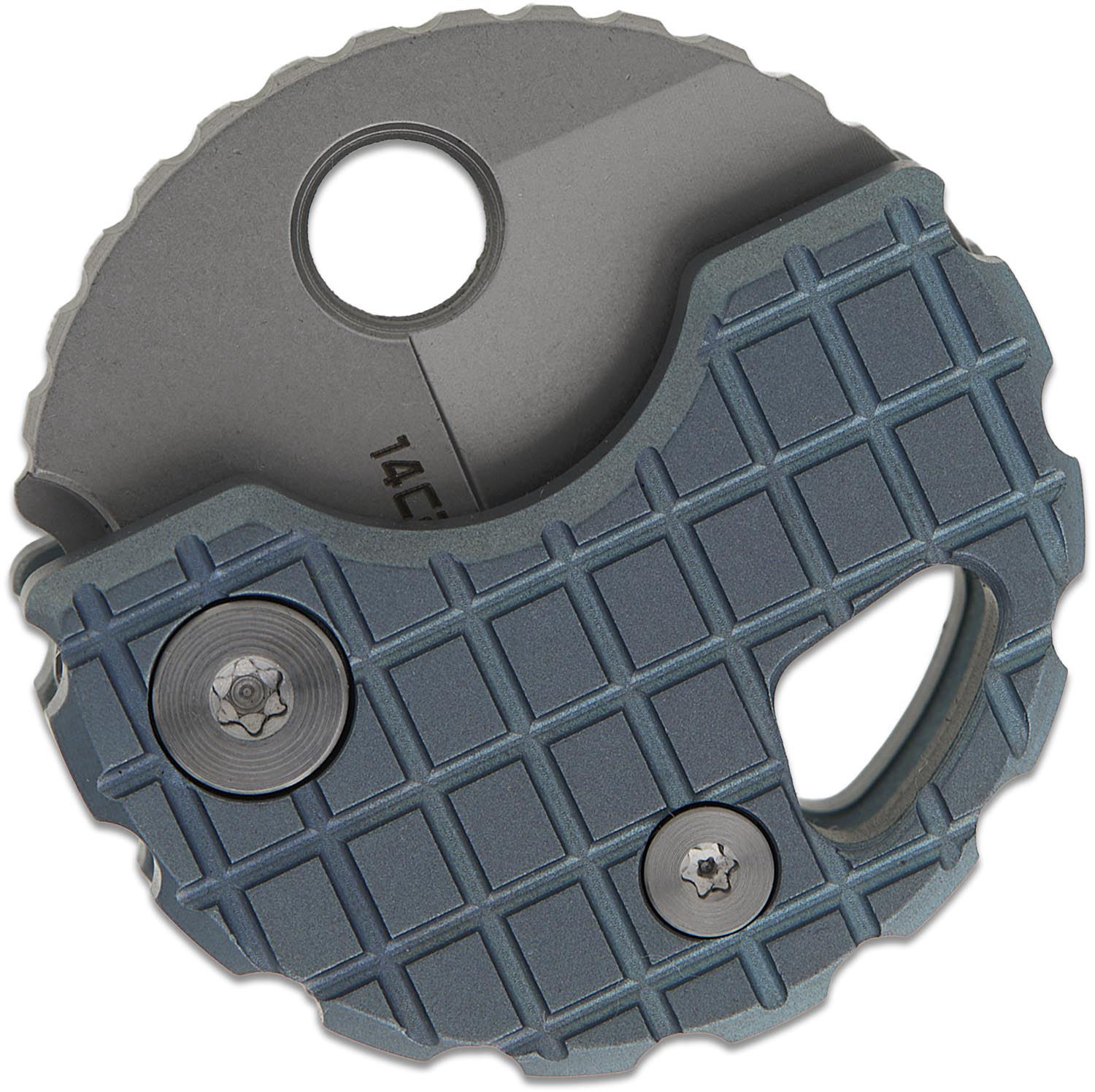 Bestechman Turtle Button Lock Keychain Folding Knife 0.79