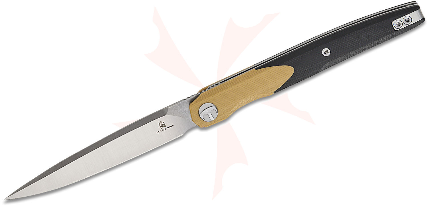 Bestechman Kombou Lanza Liner Lock Front Flipper Knife 3.38