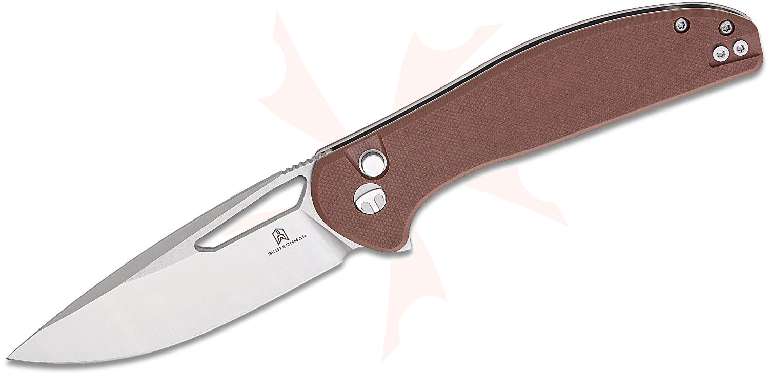Bestechman Whalefin Button Lock Flipper Knife 3.4
