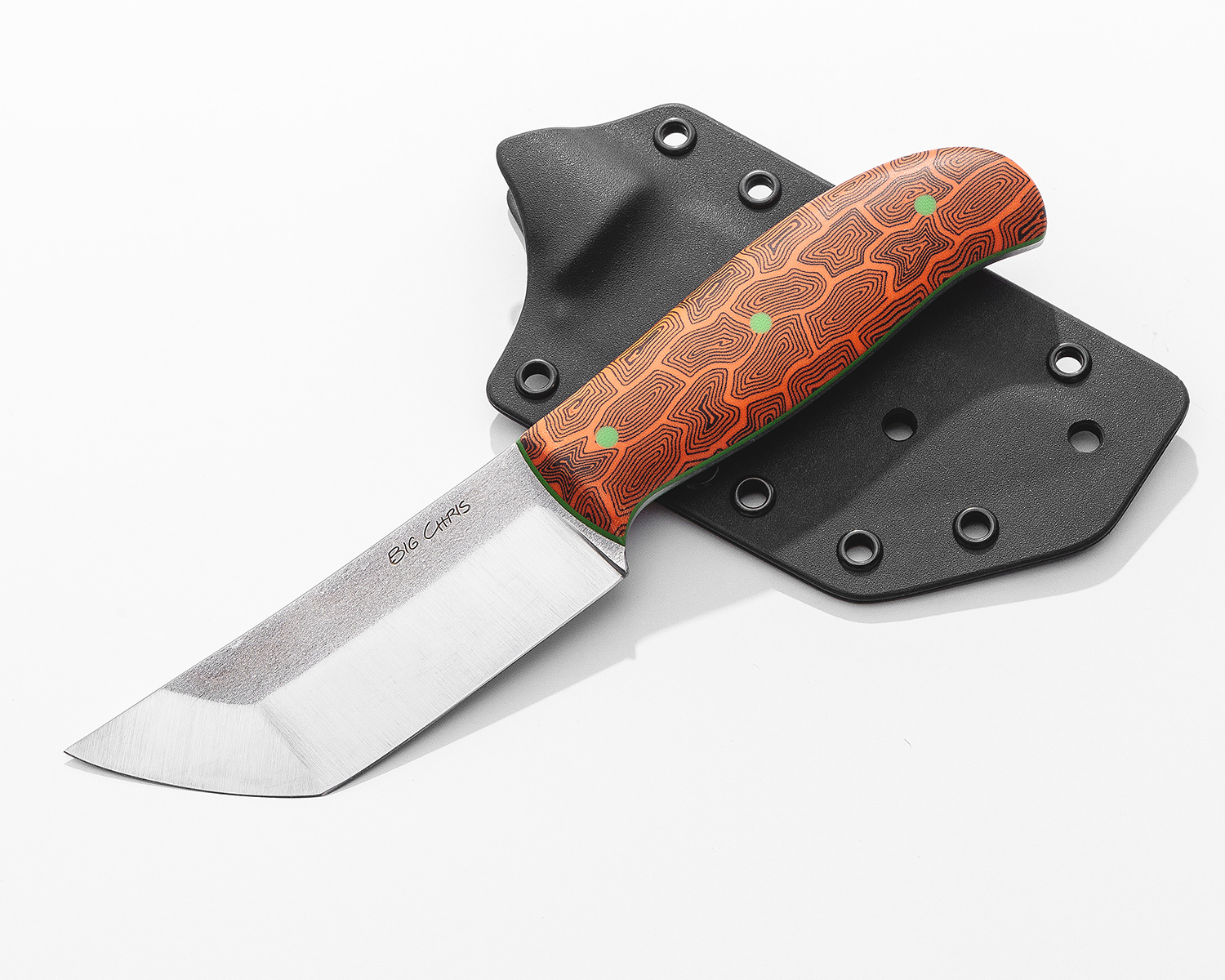 Big Chris Custom Knives Steve 4.375" CPMMagnaCut Satin Modified Tanto