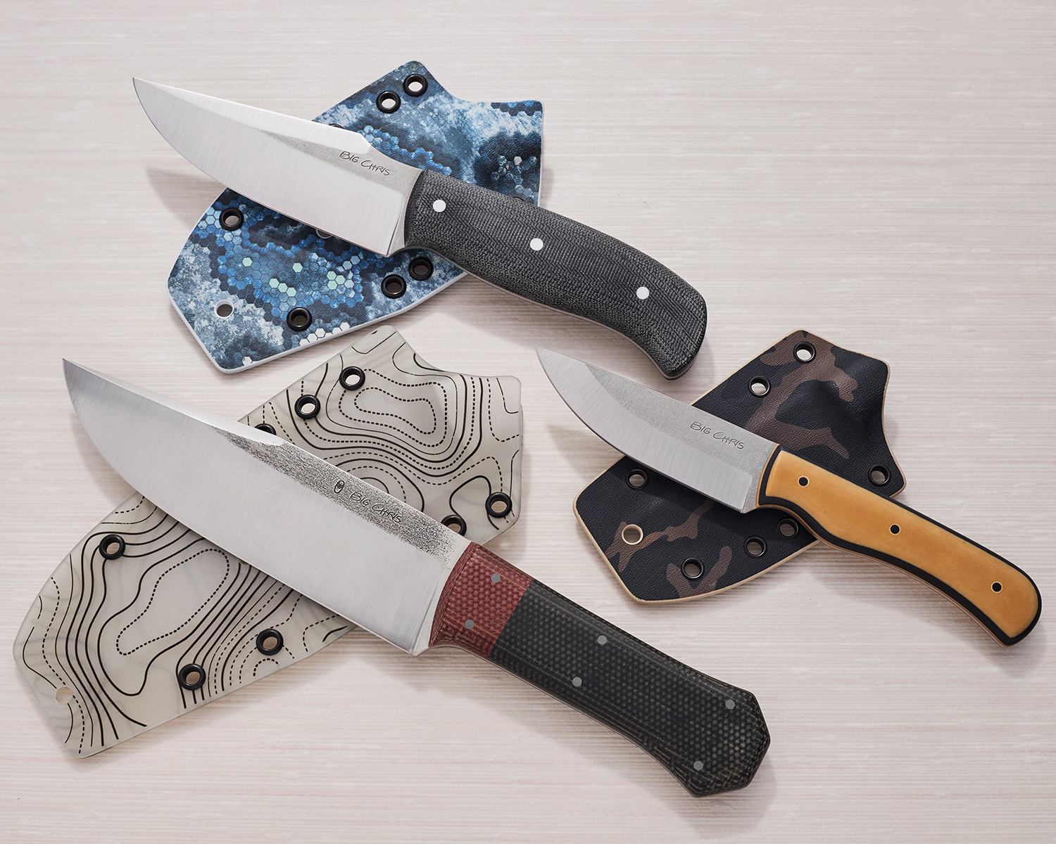 Big Chris Custom Knives Tradesman Fixed Blade 4.63" CPMMagnaCut Two