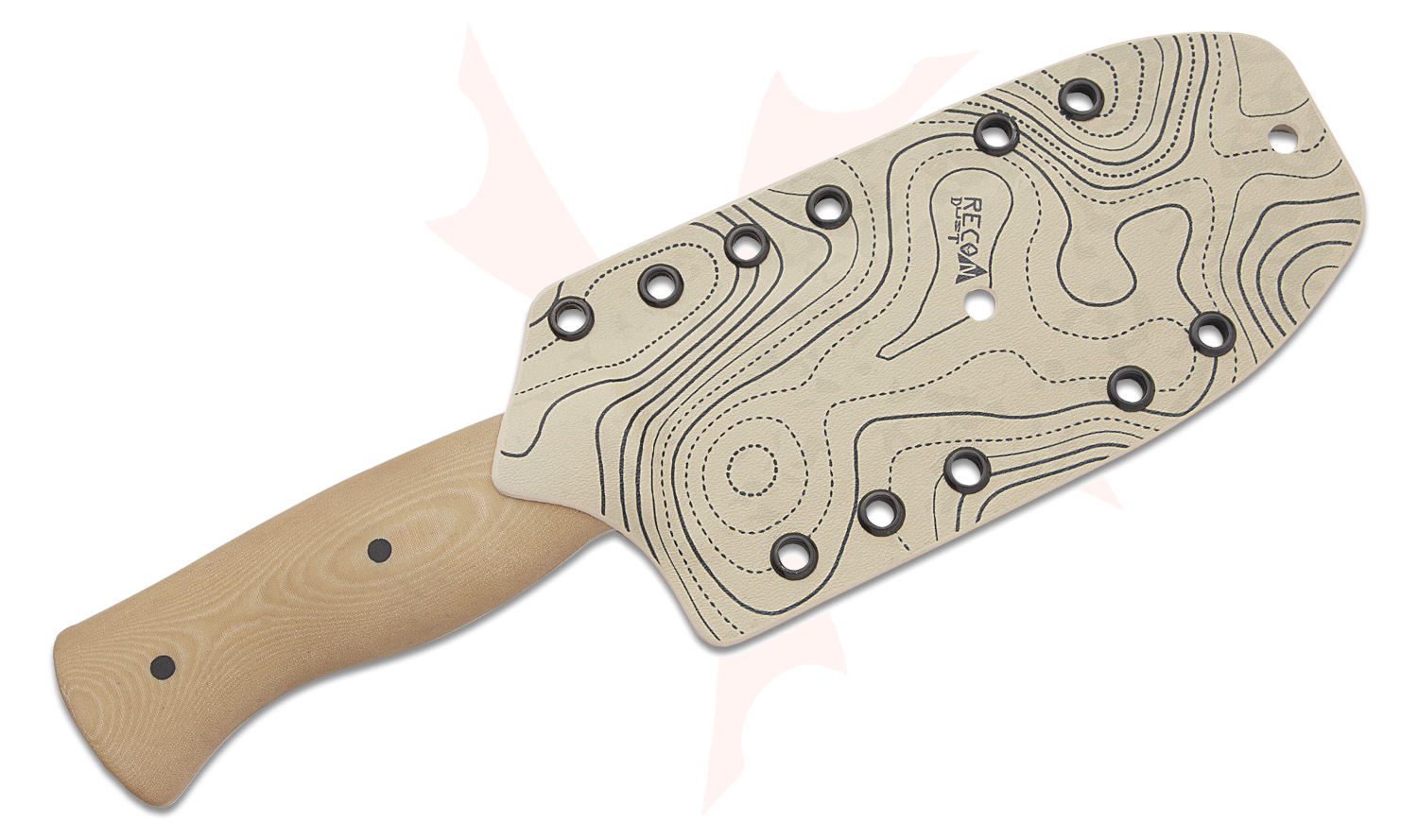 Big Chris Custom Knives CampMuk Fixed Blade Knife 6" CPMMagnaCut Satin