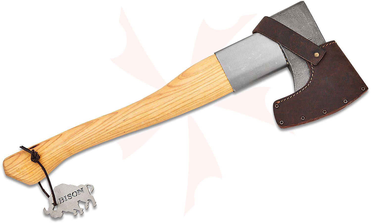 テープノリ Bison 1879 Hand Forged Splitting Hatchet, 20.5