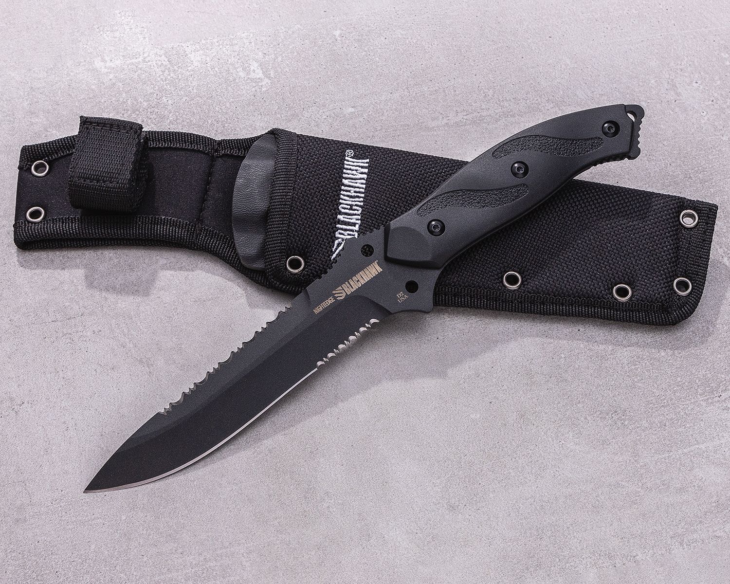 BLACKHAWK! Nightedge Serrated Edge Knife