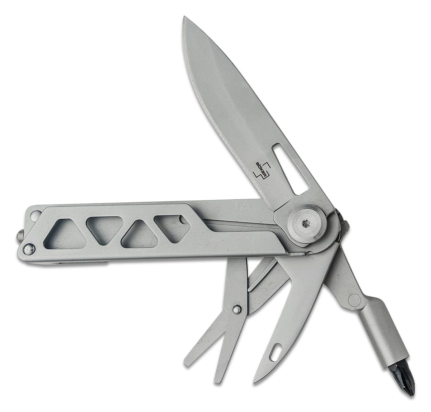 dansk Indgang Vanærende Boker Plus Specialist Half-Tool Multi-Tool, Stainless Steel Handles, Nylon  Sheath - KnifeCenter - 09BO831