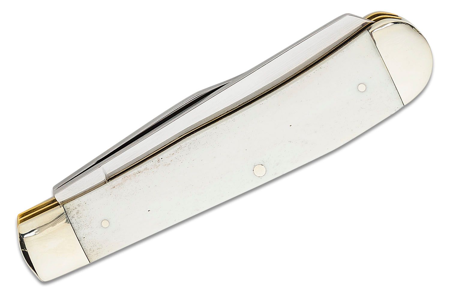 Boker Trapper Knife 110826 - D2 Steel Blades - Smooth White Bone - German  Import