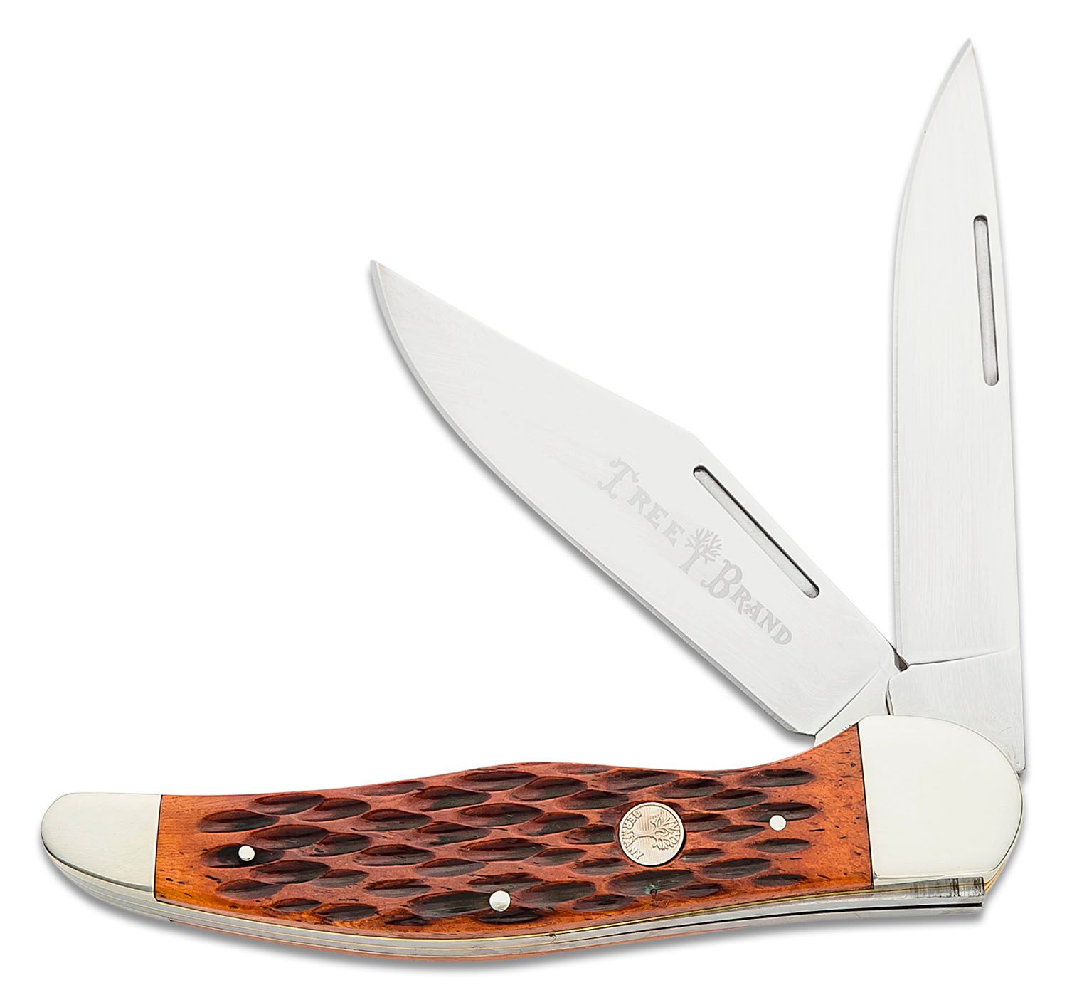 Boker Traditional Series 2.0 Folding Hunter, Jigged Brown Bone Handles, D2  Blade 5.25 Closed - KnifeCenter - 110836