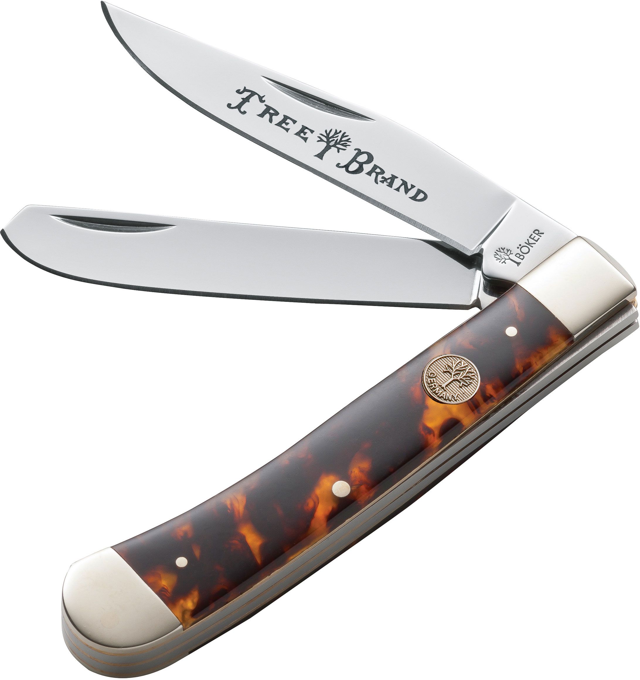 Boker Traditional Series Trapper Faux Tortoise Handles 4.25 Closed -  KnifeCenter - 110731T - Discontinued