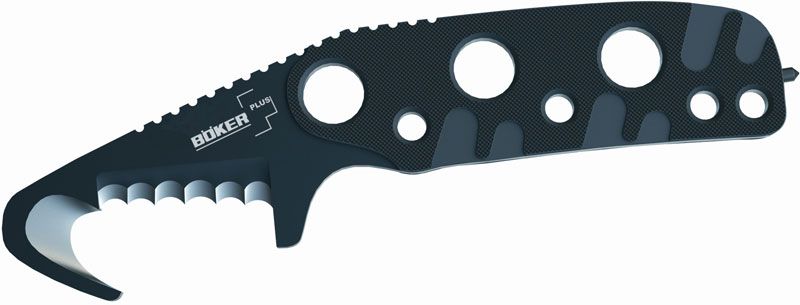 Boker Plus Rescom Fixed Blade Rescue Hook Knife 6-1/2