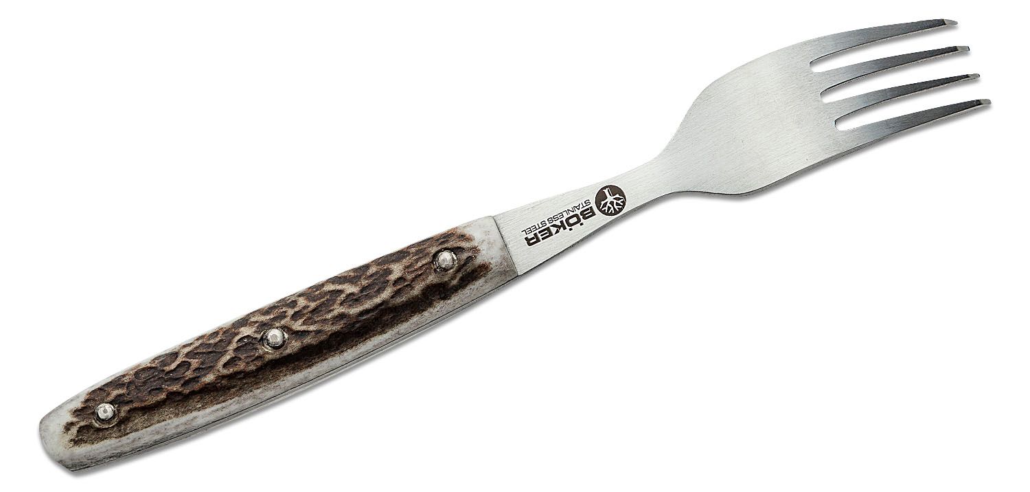 Boker 03BO800 SnacPac Travel Flatware Set - Knife, Fork & Spoon w