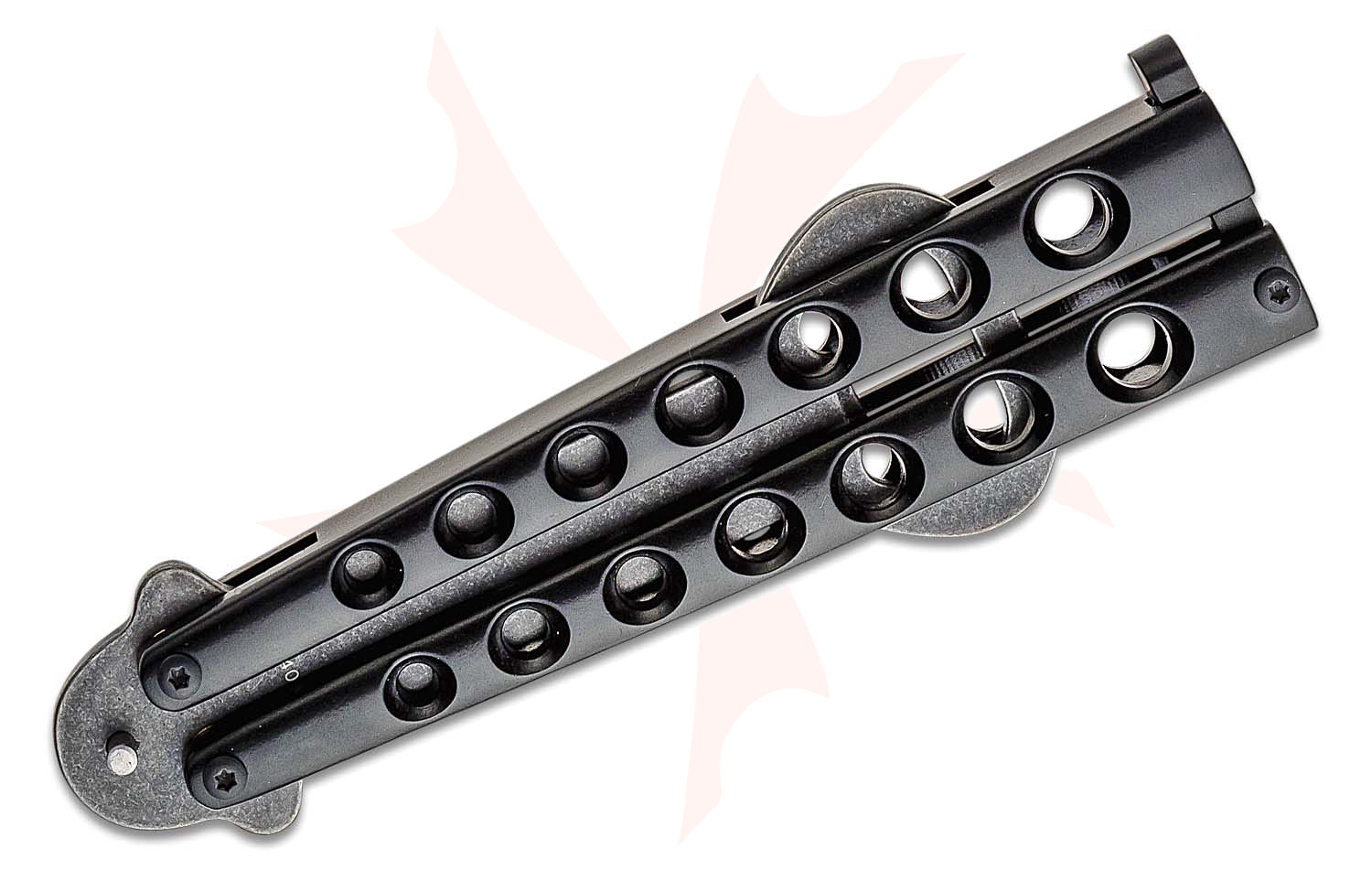 Boker Magnum Balisong Butterfly Style Bottle Opener, Black Stonewashed