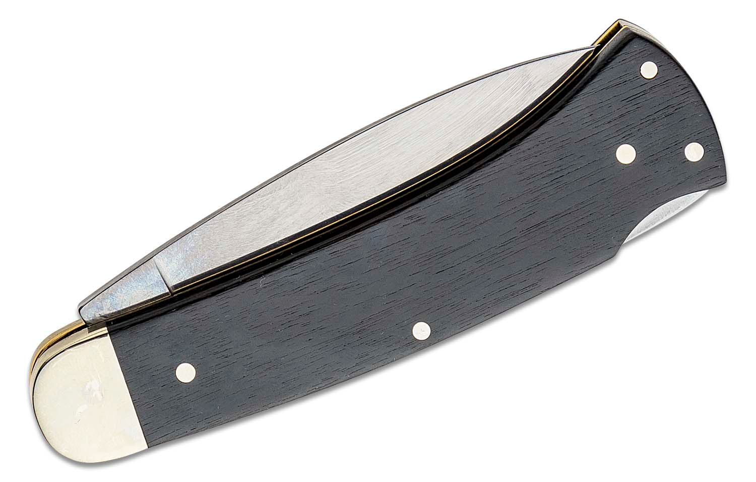 Boker Fellow Lockback Folding Knife 3.25 Polished Blade, Ebony Wood Handles  - KnifeCenter - 111050 - Discontinued