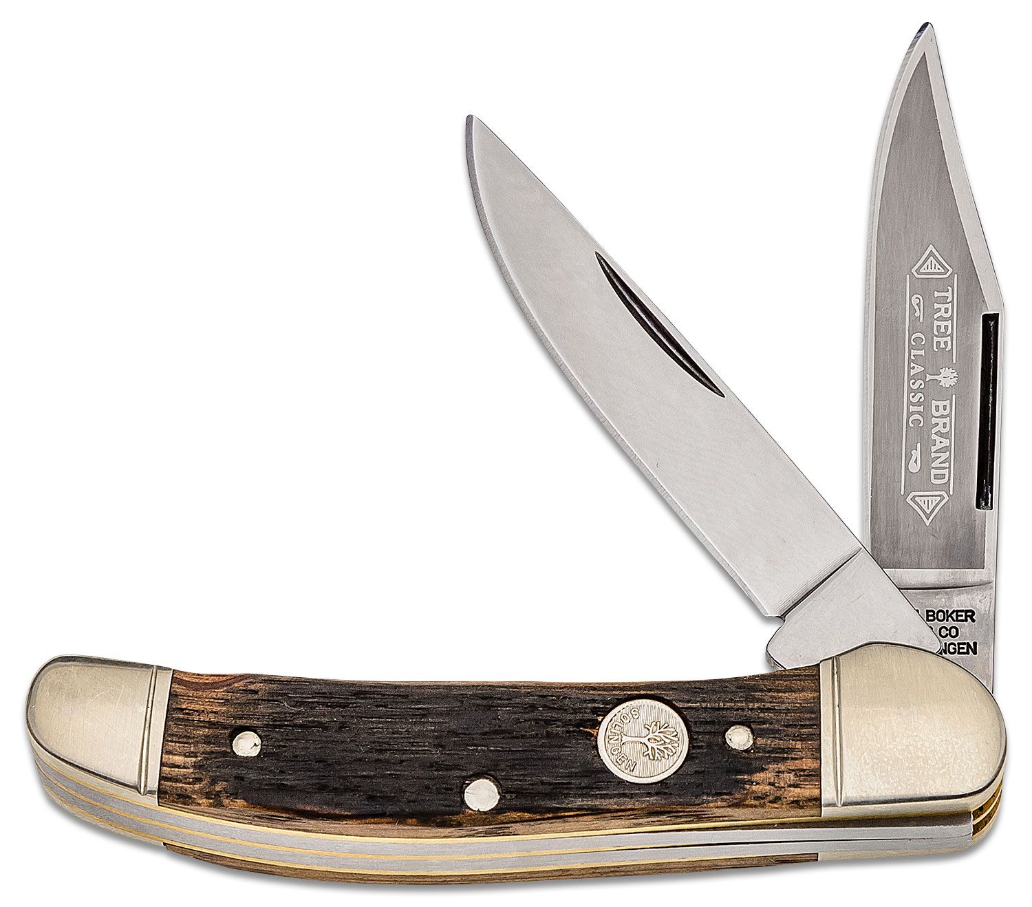 Boker Beer Barrel Copperhead Pocket Knife 3.75 Closed - KnifeCenter -  112626BBL - Discontinued