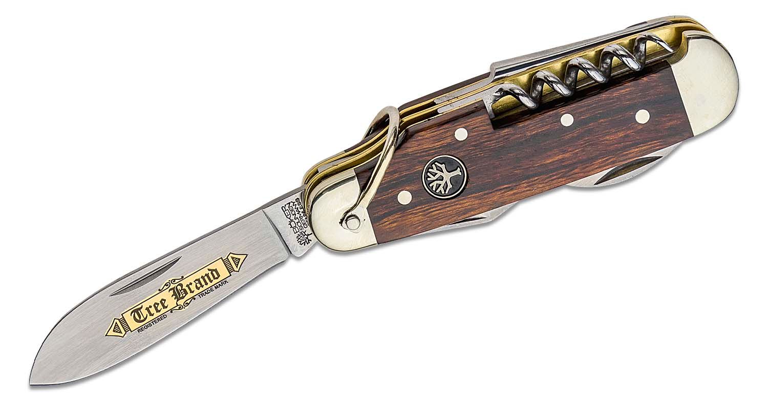 Boker Classic Gold Camp Knife 3.5 Closed, Desert Ironwood Handles -  KnifeCenter - 114051