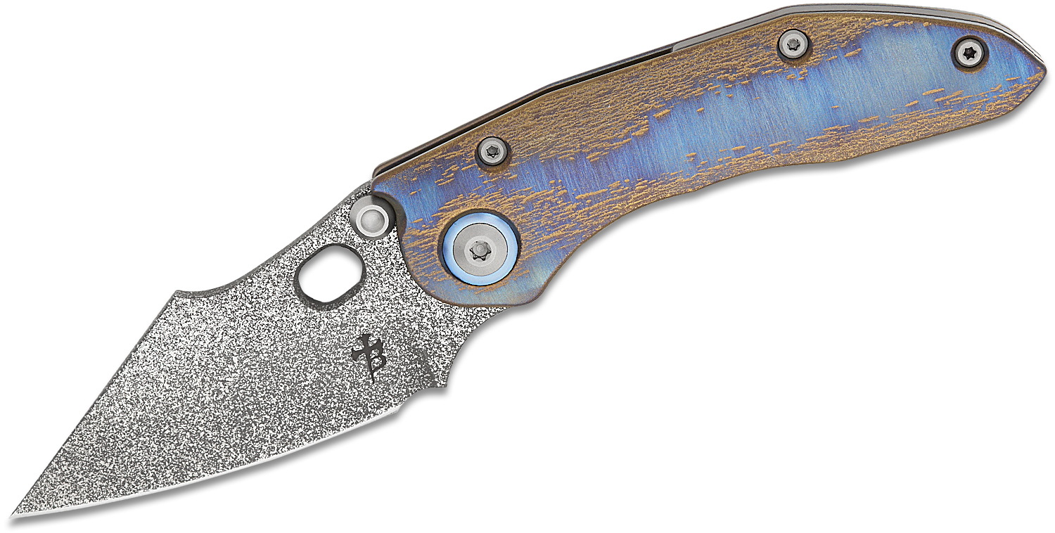 Borka Blades Custom Stitch Frame Lock Folding Knife 3.625