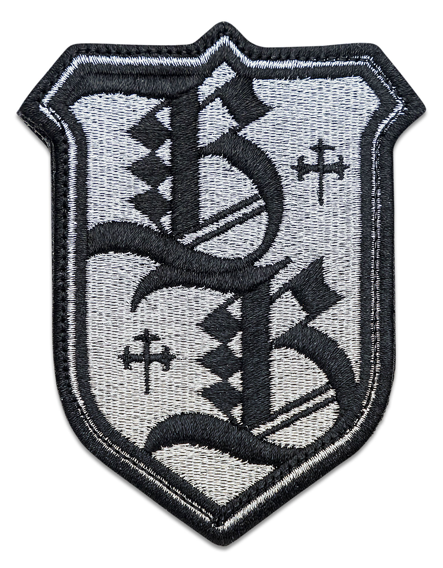 Borka Blades チタニウム チタン ロゴ  パッチ モラルパッチ Borka Blades Ti2Designs Stitch Patriot Titanium Handle Satin Rock