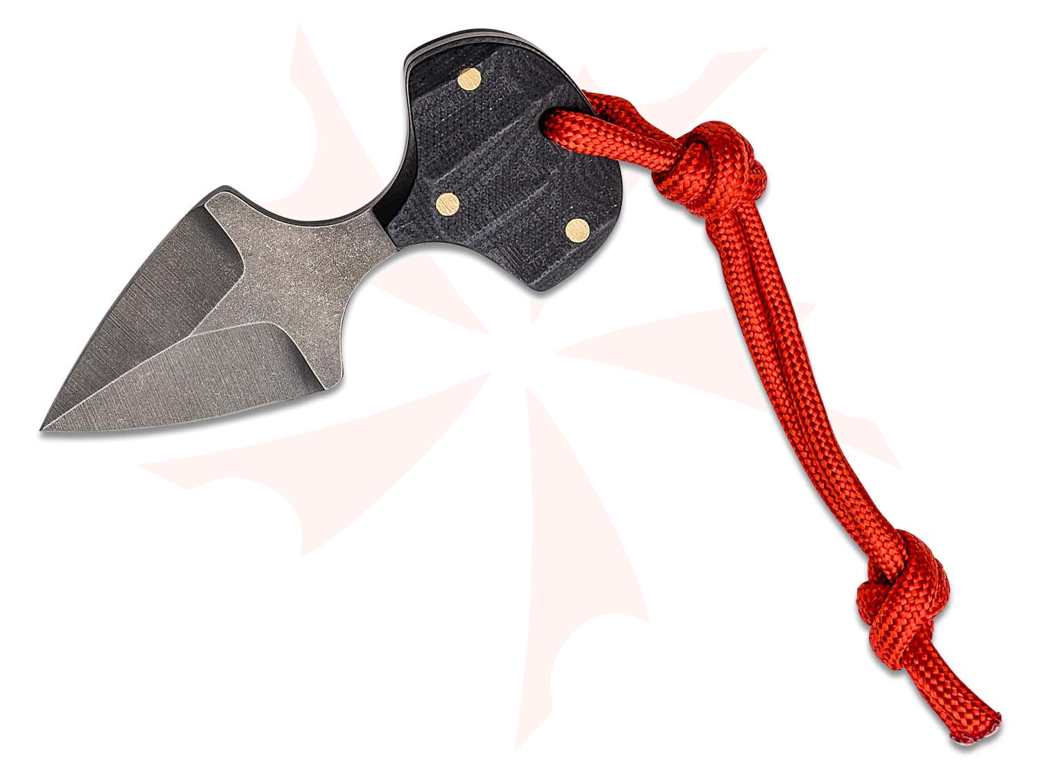 Brock Blades Custom Push Dagger Fixed Blade Knife 2" Titanium Acid ...