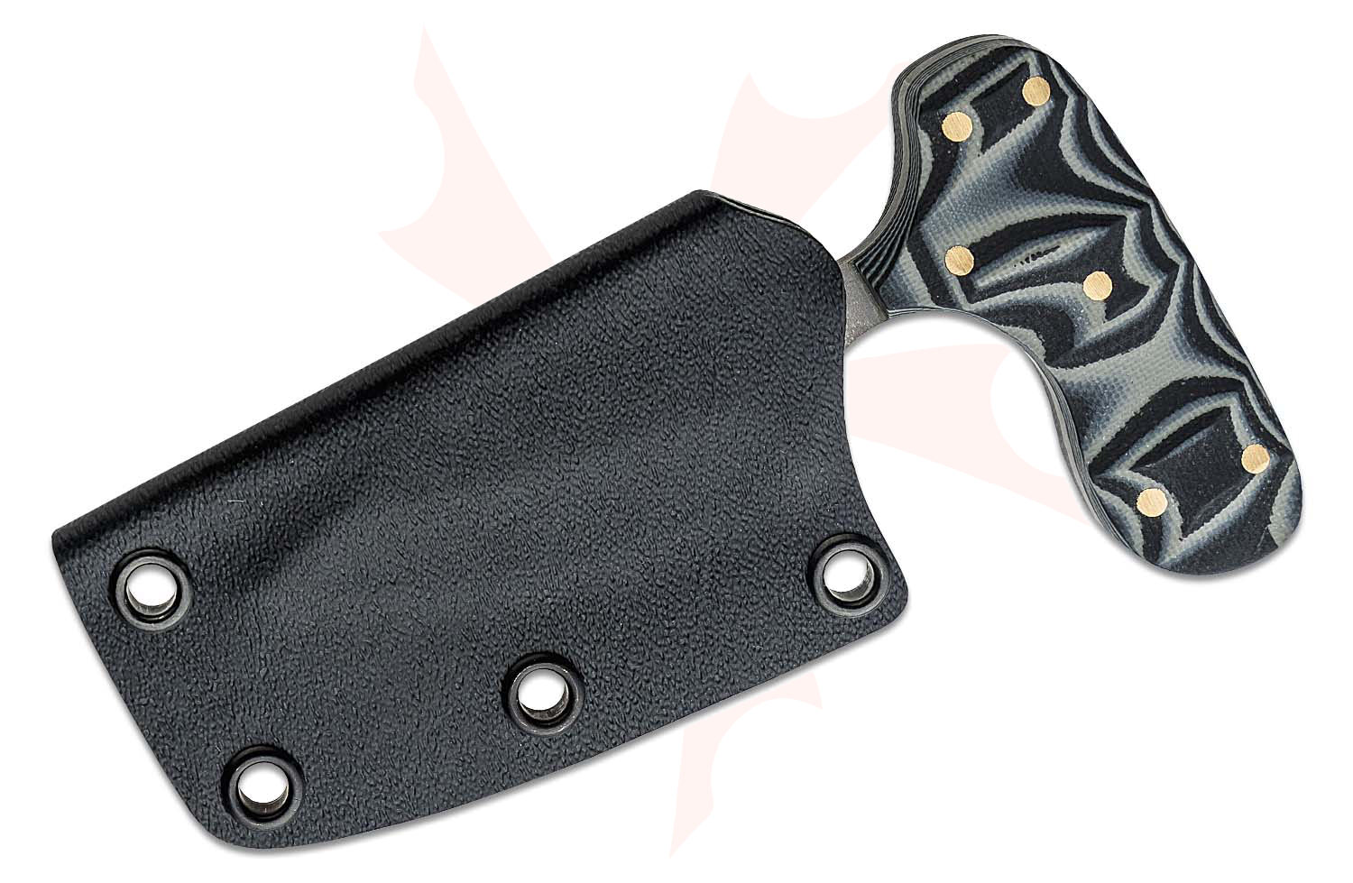 Brock Blades Custom Push Dagger Fixed Blade Knife 2.75" Titanium Acid ...