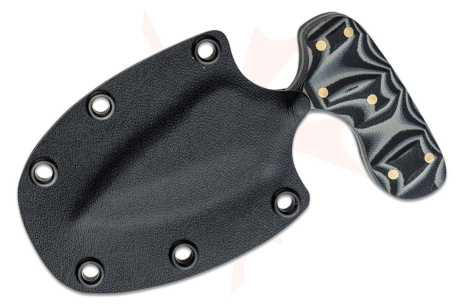 Brock Blades Custom Push Dagger Fixed Blade Knife 2.75" Titanium Acid ...