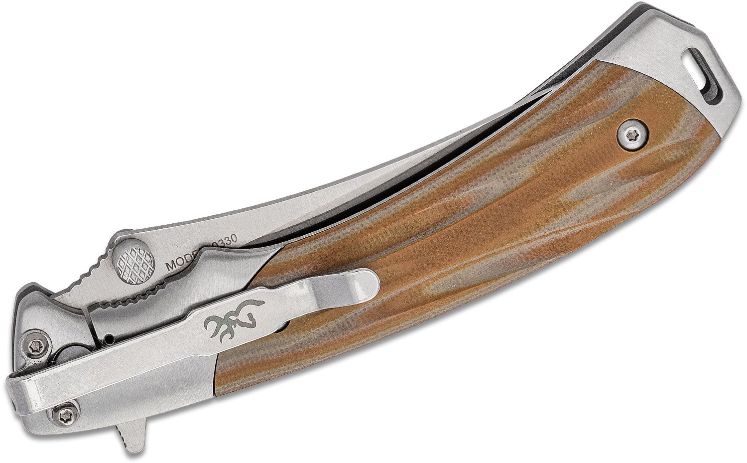 Browning Folding Knife Wood (3.25 Satin) - Blade HQ