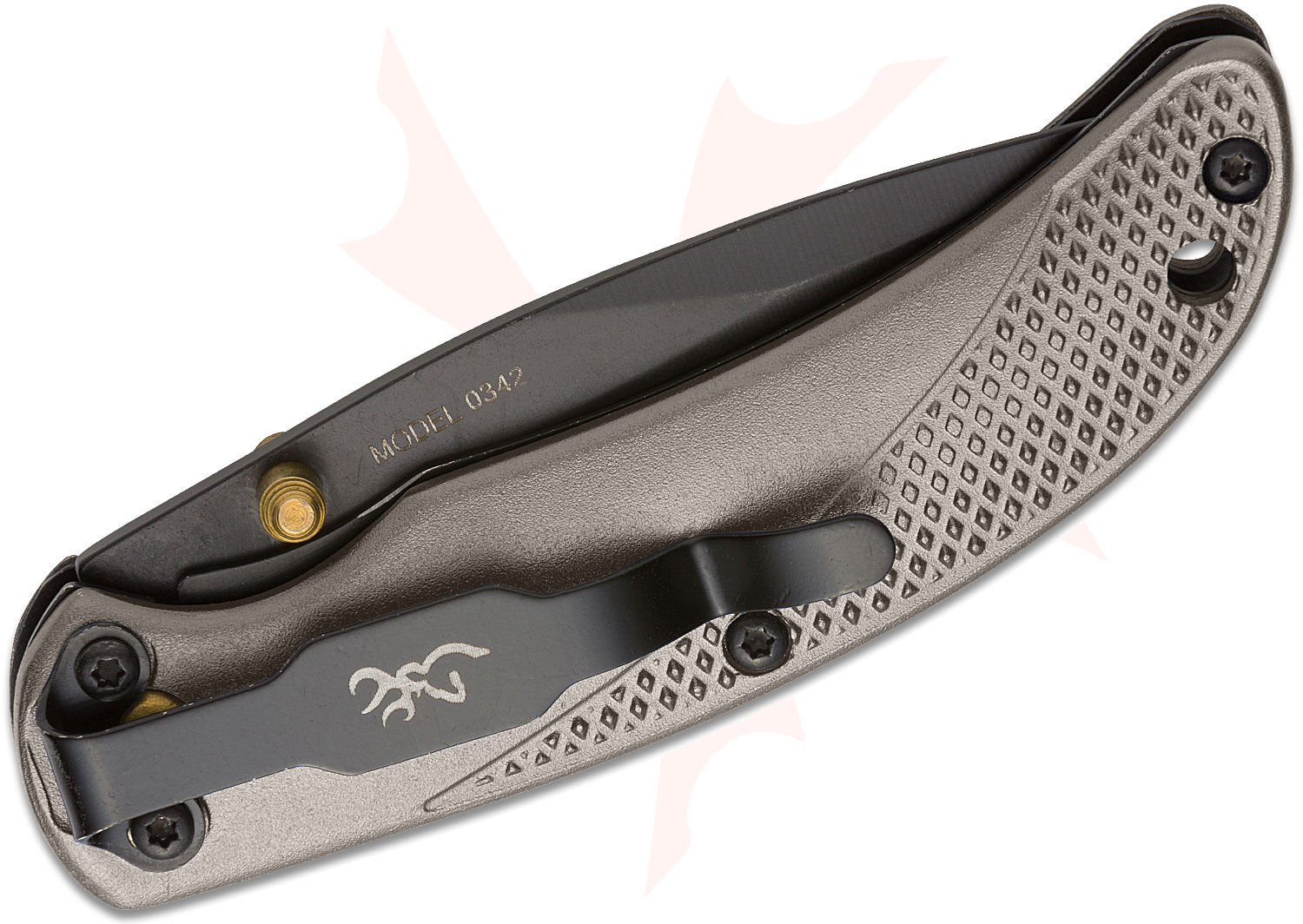 Browning Prism III Folding Knife 2.38" Black Drop Point Blade, Carbon