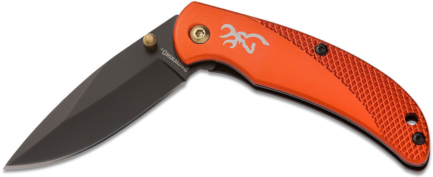 Browning Last Light Combo Set 3.5 Black Stonewashed Drop Point, Orange  Paracord Wrapped Handles, Nylon Sheath with Sharpener and Ferro Rod -  KnifeCenter - 3220364