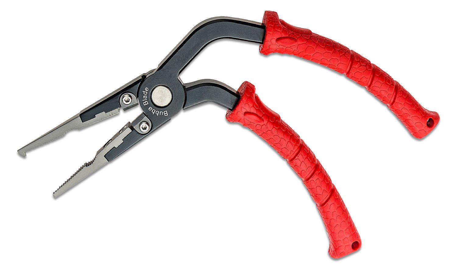 Bubba Blade 6.5 Pistol Grip Split Ring Fishing Pliers, Red TPR Handles,  Black Nylon Sheath - KnifeCenter - 1085969 - Discontinued