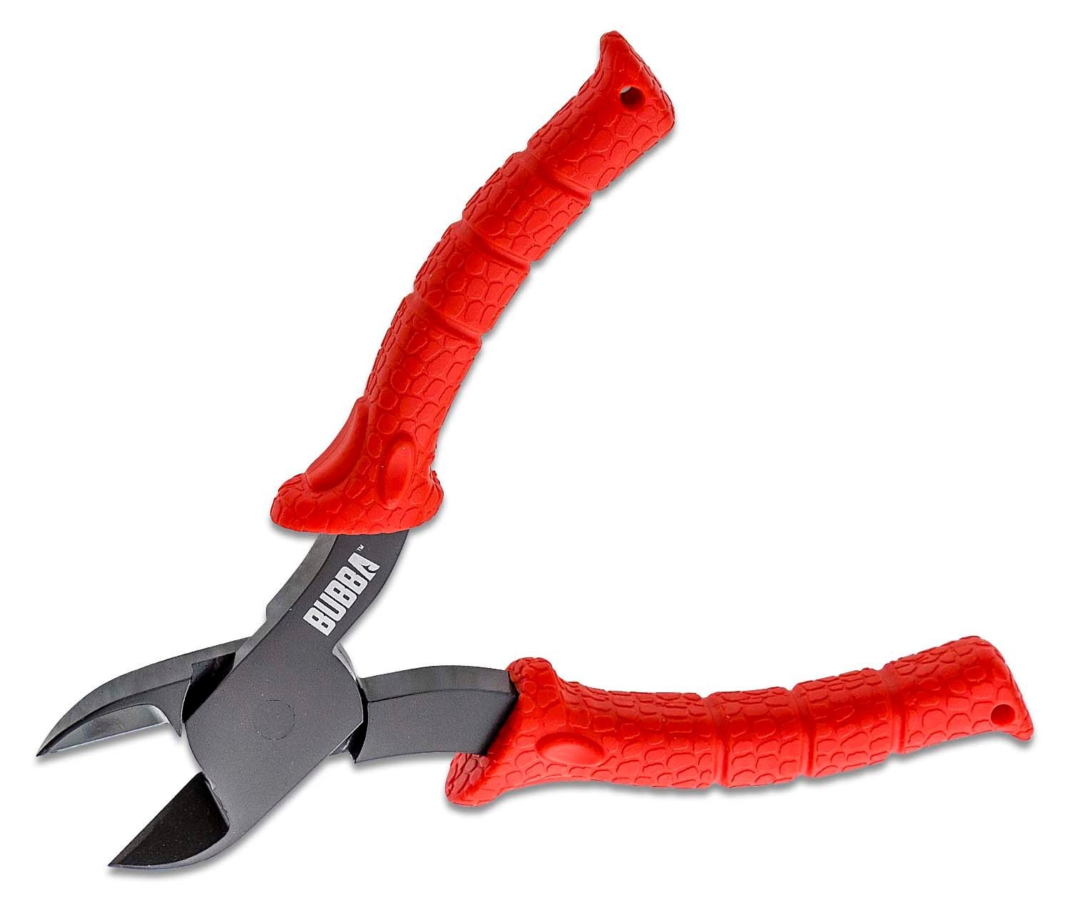 Bubba Blade Wire Cutters, 7 Overall, Red TPR Handles