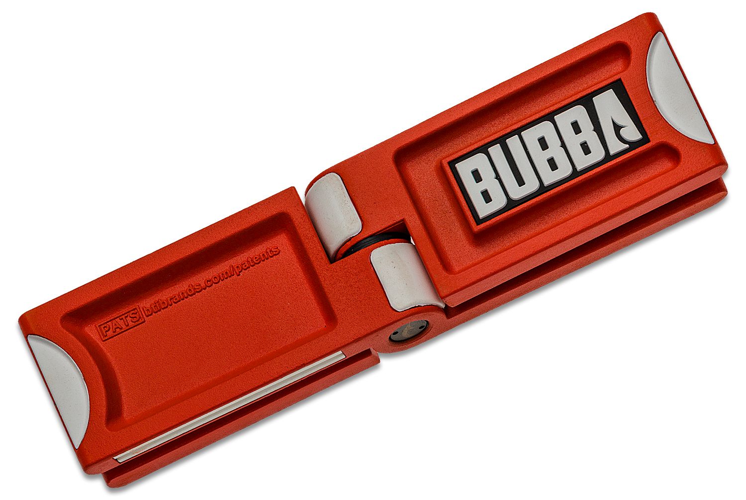 BUBBA Ultra Knife Sharpener with Non-Slip Grip Base and Sharpener Sheath  for Manual Knife Sharpening for Any Blade