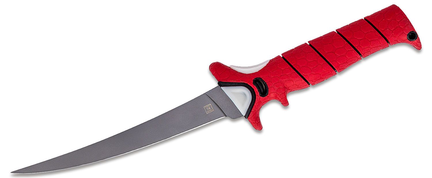 BUBBA Multi-Flex Interchangeable Blade Kits, with Non-Slip Grip Handle,  Ti-Nitride S.S. Coated Non-Stick Blades and Case for Fishing Multi-Flex Kit