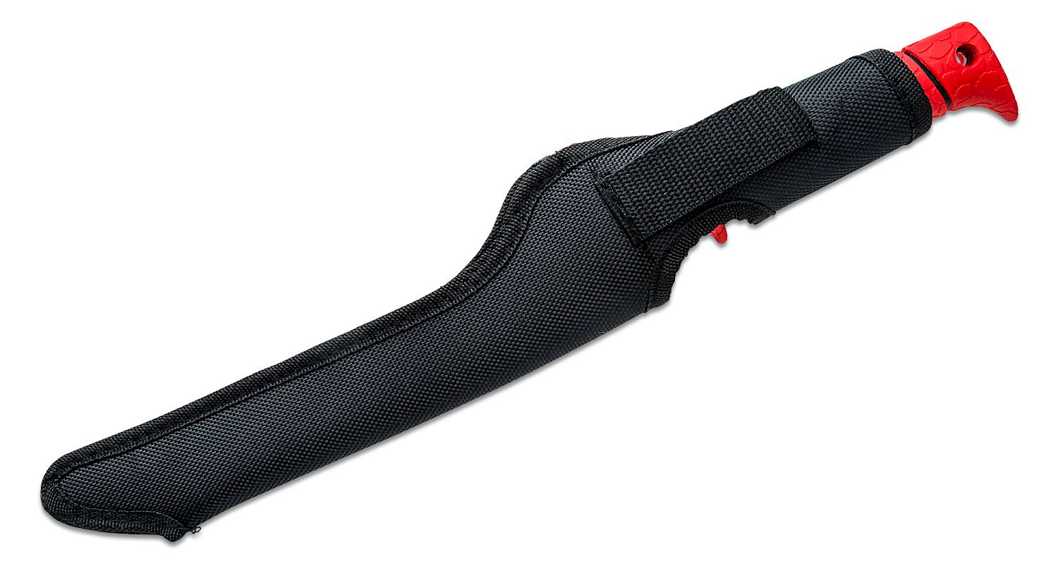 Bubba Blade Flex Fillet Knife 9 Black Serrated Blade, Red TPR Handle,  Black Nylon Sheath - KnifeCenter - BB1-SRBP - Discontinued