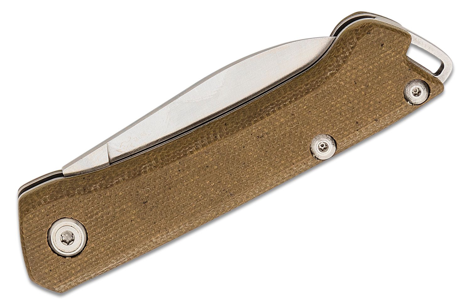 Navaja EDC Buck Saunter clip con mango de micarta verde OD 250GRS1 -  50-0250GRS1 - BUCK