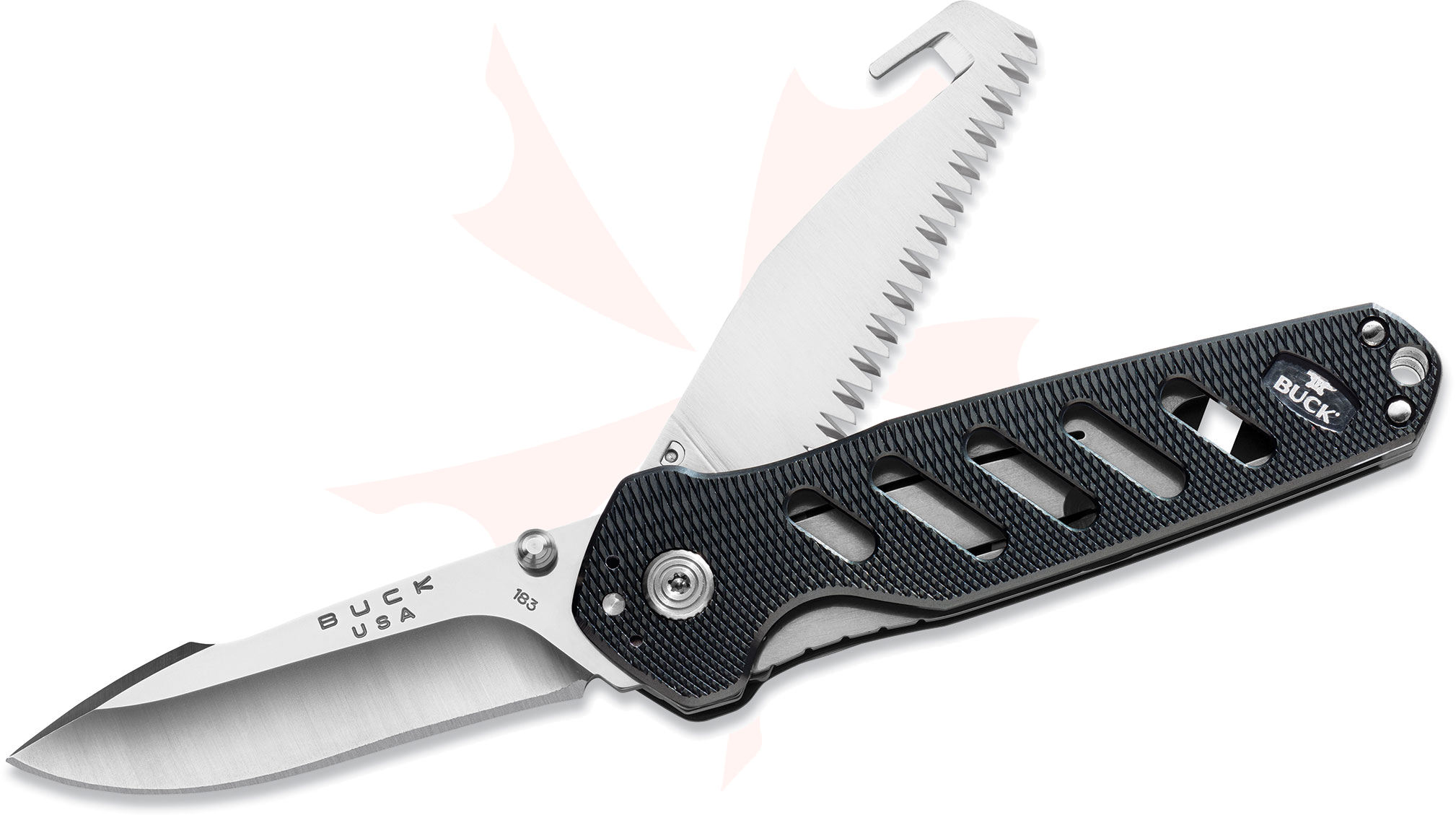 Buck 183 Alpha CrossLock MultiFunction Folding Knife 4.625" Closed