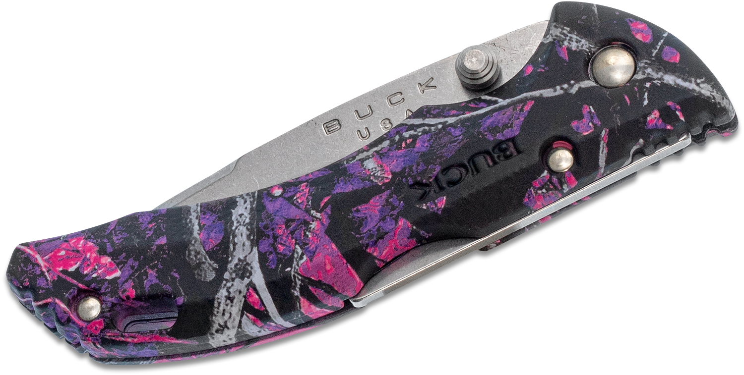 Buck 284 Bantam BBW Folding Knife 2.75" Blade, Muddy Girl ETP Handles