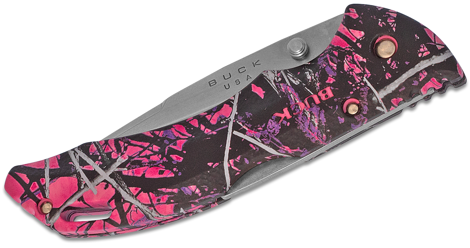 Buck 286 Bantam BHW Folding Knife 3.625" Blade, Muddy Girl ETP Handles