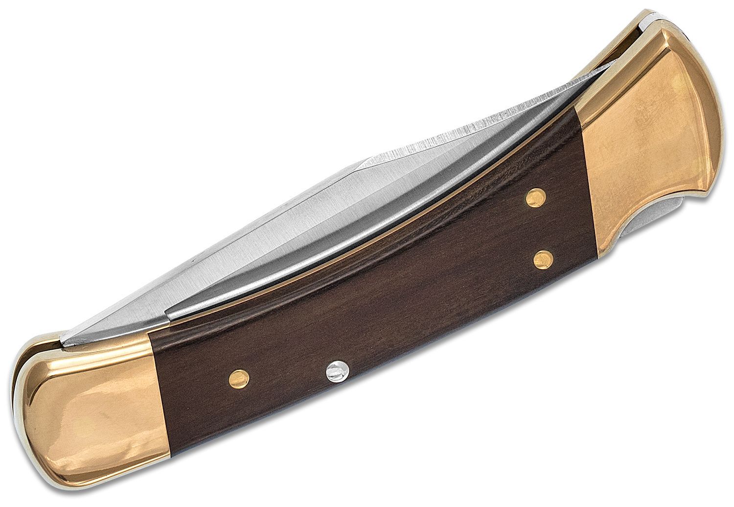 Buck 110 Wild Life Series Bear Ebony Wood Folding Hunter Knife 420HC  Stainless Pocket Knife BK110WLS-BEAR 