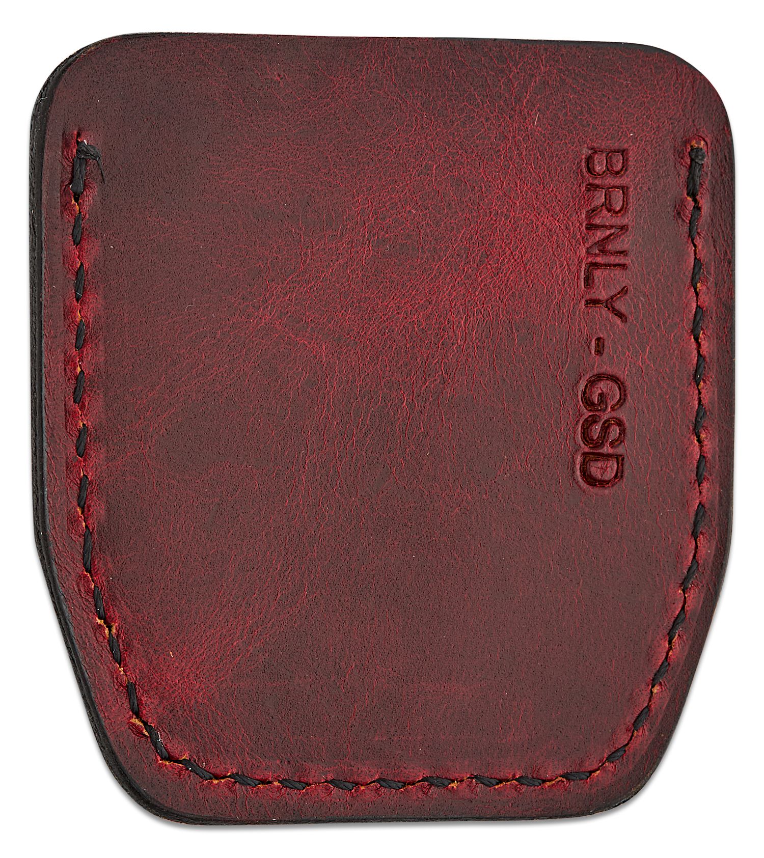 Lucas Burnley GSD Red Leather Cypop Cozie - KnifeCenter