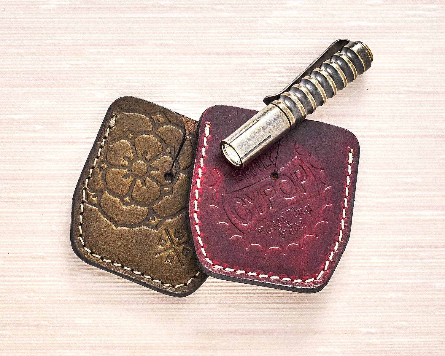 Lucas Burnley Prometheus Lights BRNLY Rose Brass Beta QRv2 Flashlight