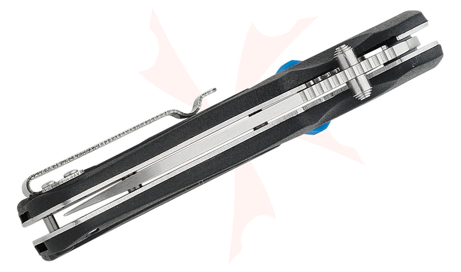 Camillus Inject Folding Knife 3.5" Satin Drop Point Blade, Black GFN