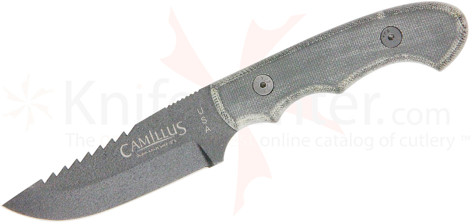 Camillus Barbarian USA Made Combat Fixed 3.75