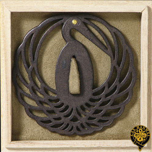Dancing Crane Tsuba Fully Functional Authentically Constructed