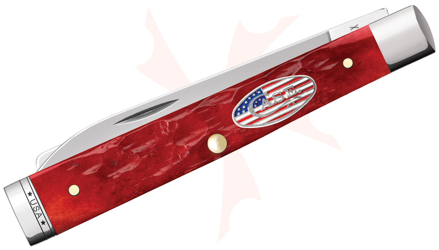 Case 2025 SHOT Show Jigged Dark Red Bone Baby Doc Pocket Knife