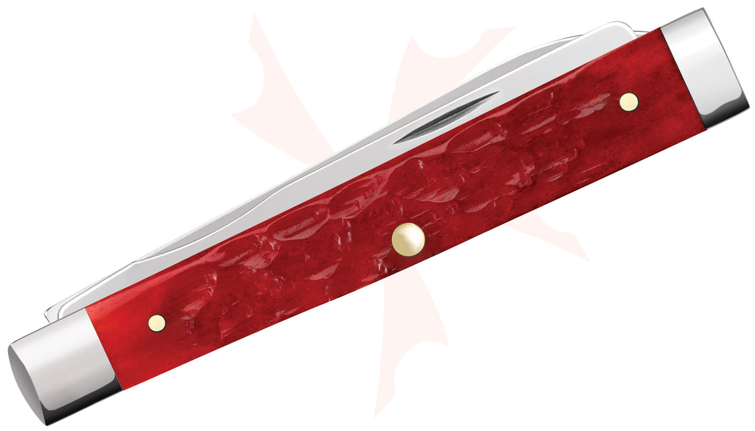 Case 2025 SHOT Show Jigged Dark Red Bone Baby Doc Pocket Knife
