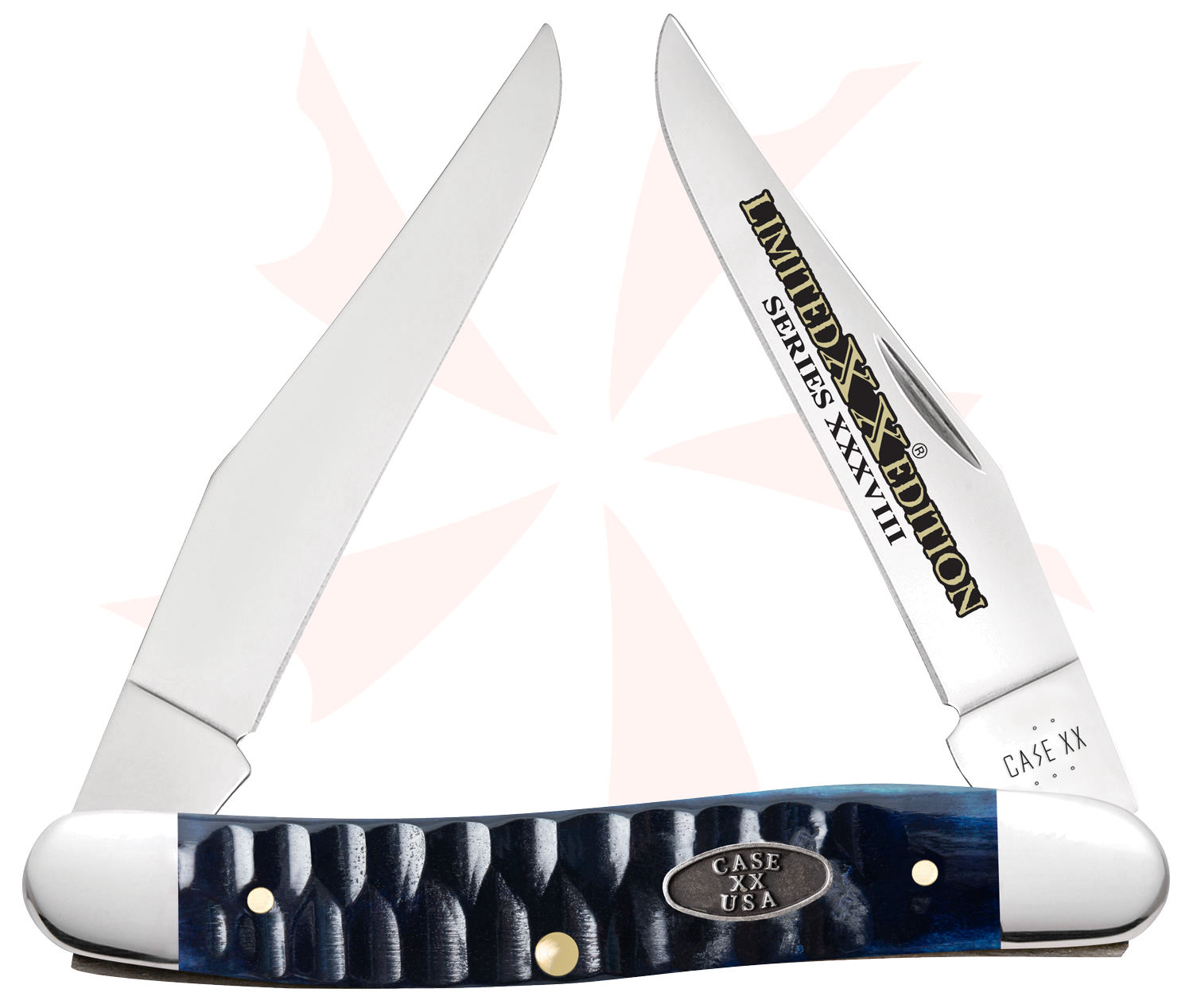 Case Limited XX Edition Gator Jig Ocean Blue Bone Muskrat Pocket